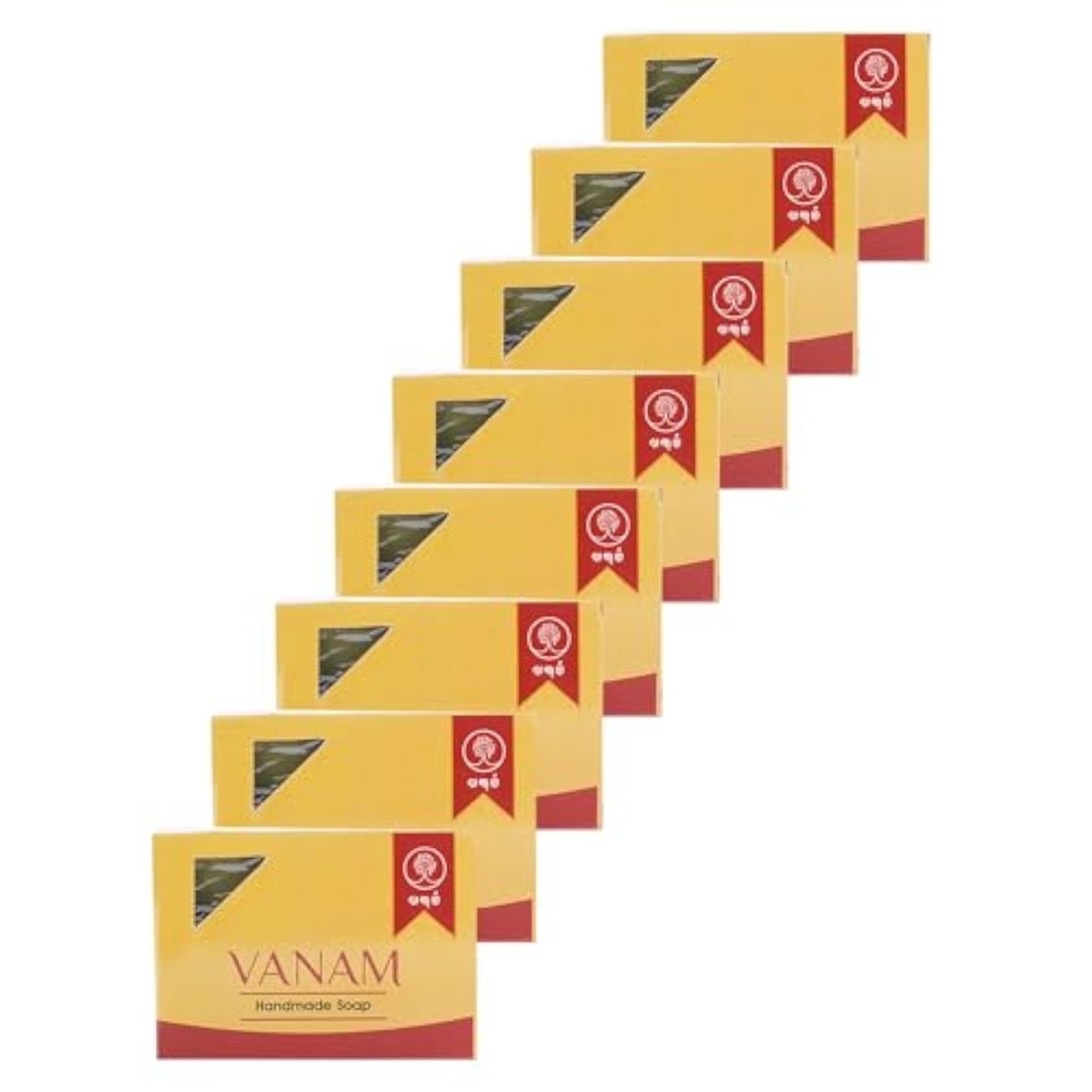 Handmade Herbal Kuppaimeni Cold Pressed Bath Soap, Pack of 8